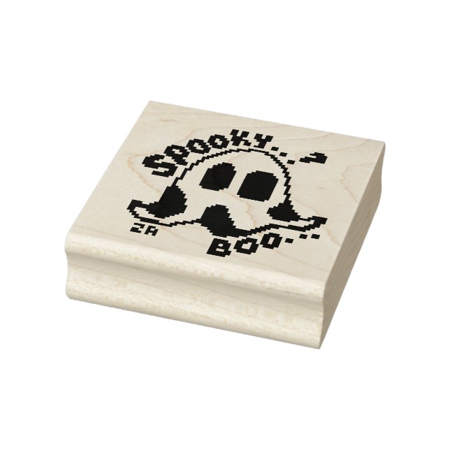 Spooky ghost, Pixelart, Pixel Art  Stämpel (Stämpel)