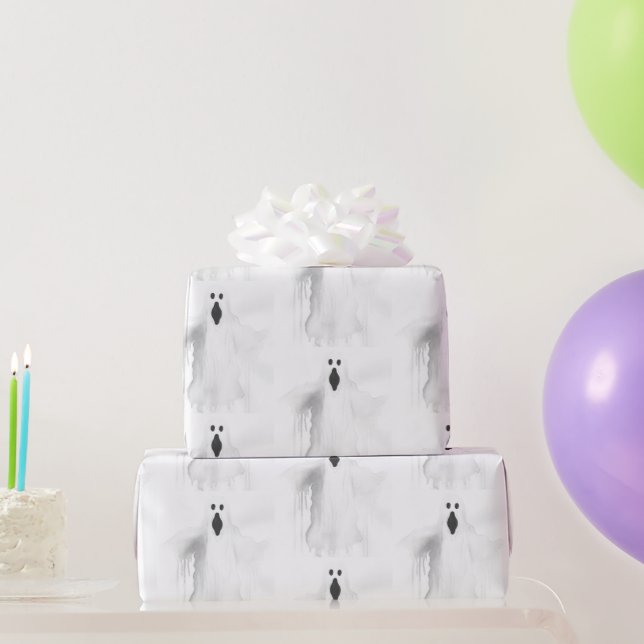 Spooky Ghost Presentpapper (Festgåvor)