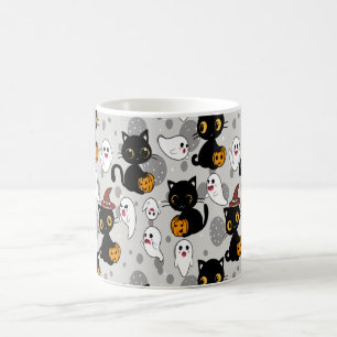 Spooky Ghost Pumpkin Tassar Kaffemugg