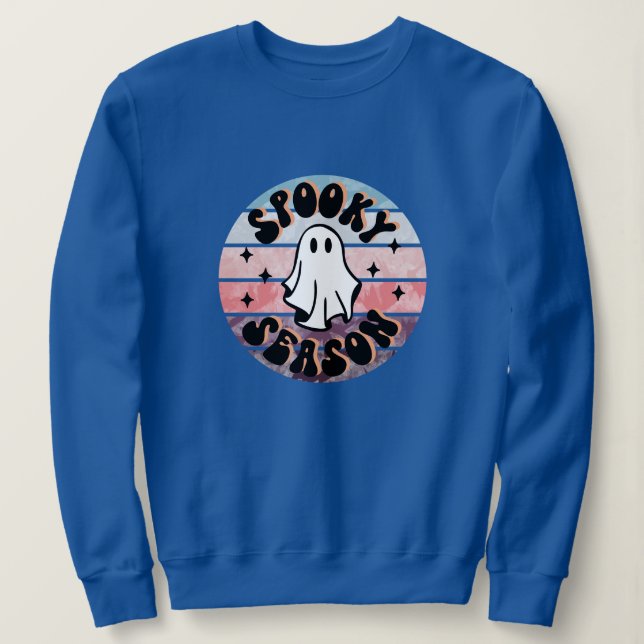 Spooky Ghost Season Halloween Vibes Girlkompis T Shirt (Design framsida)