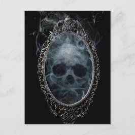 Spooky Ghost Spegel Halloween Vykort
