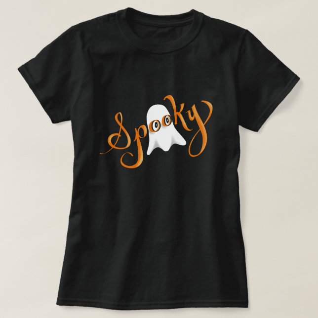 Spooky Ghost T-Shirt for Women (Design framsida)