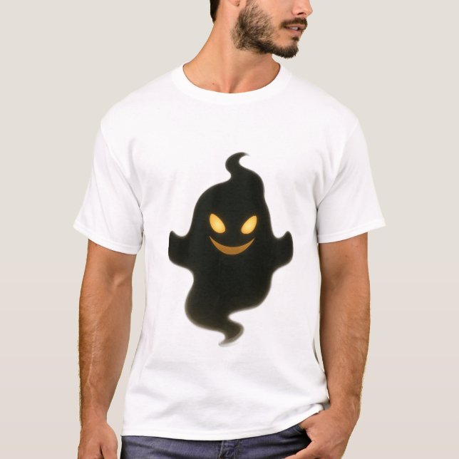 "Spooky Ghost Tecknad T-Shirt - Cute & Creepy Spir (Framsida)