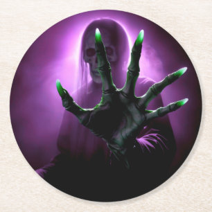 Spooky Ghoul! Underlägg Papper Rund