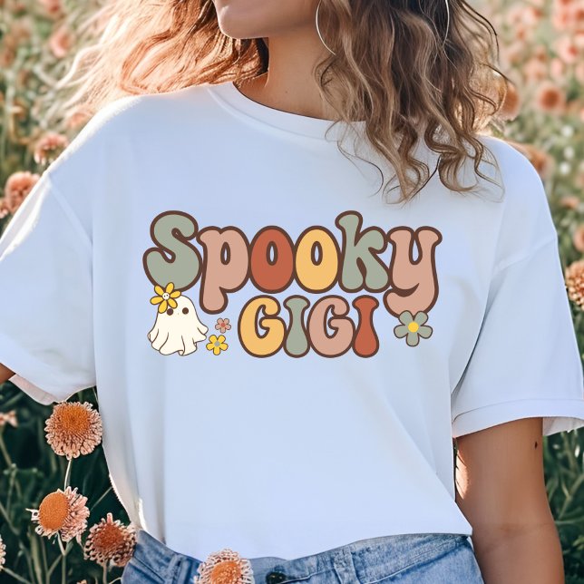 Spooky Gigi Retro Halloween Matching-familjen T Shirt (Skapare uppladdad)