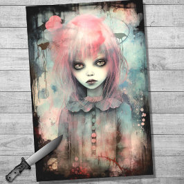 Spooky Girl 10 Decoupage Papper