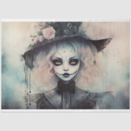 Spooky Girl 5 Decoupage Papper