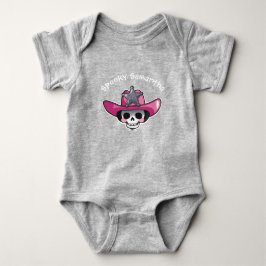 Spooky Girl Halloween, Skeleton Cowgirl Bodysuit T Shirt