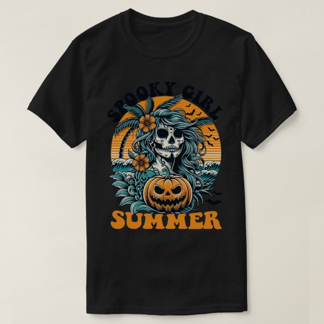 Spooky Girl Summer T Shirt (Design framsida)