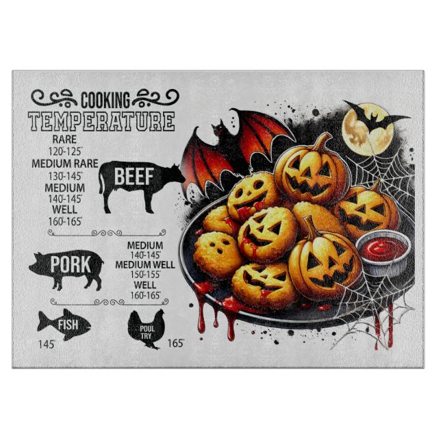 Spooky Glass Cutter Board for Halloween Kitchens (Framsidan)