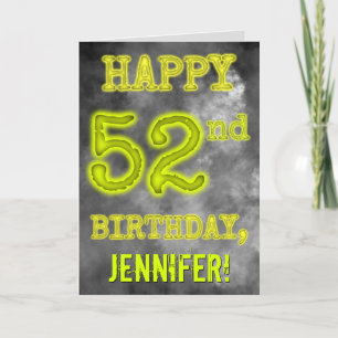Spooky Glowing Aura Se "LYCKLIG 52:a BIRTHDAY" Kort