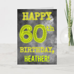 Spooky Glowing Aura Se "LYCKLIG 60:e BIRTHDAY" Kort
