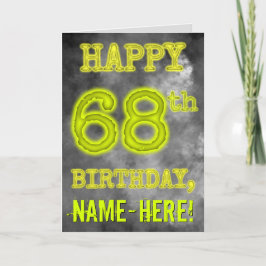 Spooky Glowing Aura Se "LYCKLIG 68:e BIRTHDAY" Kort