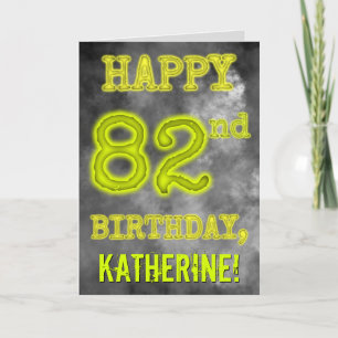 Spooky Glowing Aura Se "LYCKLIG 82:a BIRTHDAY" Kort