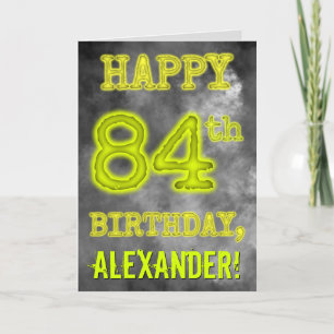 Spooky Glowing Aura Se "LYCKLIG 84:e BIRTHDAY" Kort