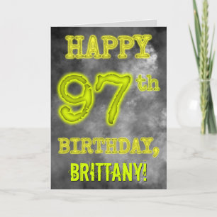 Spooky Glowing Aura Se "LYCKLIG 97:e BIRTHDAY" Kort