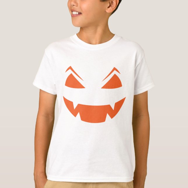 Spooky Glowing Jack o lantern Barn Halloween T Shirt (Framsida)
