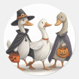 Spooky Goose Gang Back to school Stickers Runt Klistermärke