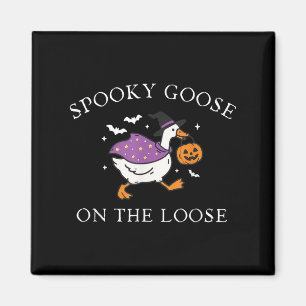 Spooky Goose på den slussiga, vackra vinklingshuse Magnet