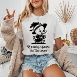 Spooky goose på det sluma klåda Halloween-djuret T Shirt
