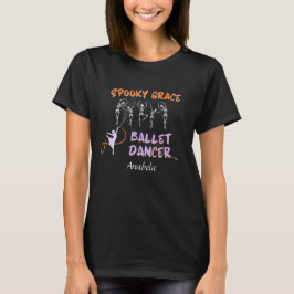 Spooky Grace Ballet Dancer Halloween svart T Shirt
