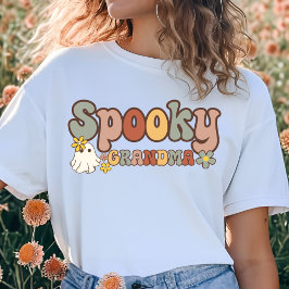 Spooky Grandma Retro Halloween Matching Family T Shirt