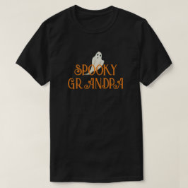 Spooky Grandpa Halloween Black Tee