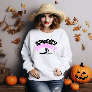 Spooky Gymnast Personlig Namn Halloween Gift T Shirt