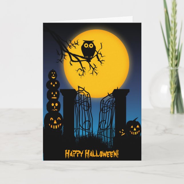 Spooky Halloween 4-kort Kort (Framsida)