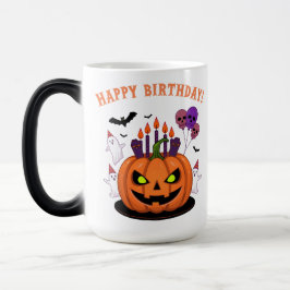 Spooky Halloween B-day Pumpkin Cake & Spöken Magisk Mugg