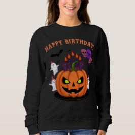 Spooky Halloween B-day Pumpkin Cake & Spöken T Shirt