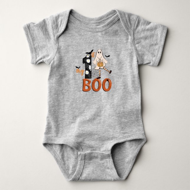 Spooky Halloween Baby Bodykosty T Shirt (Framsida)