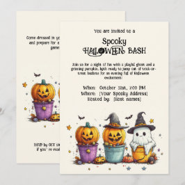 Spooky HALLOWEEN BASH-inbjudan Inbjudningar