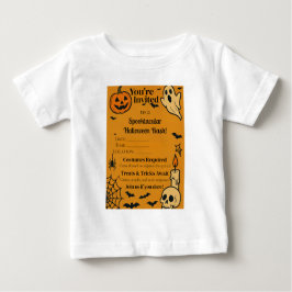 Spooky Halloween Bash Inbjudan | Spöken och spel T Shirt