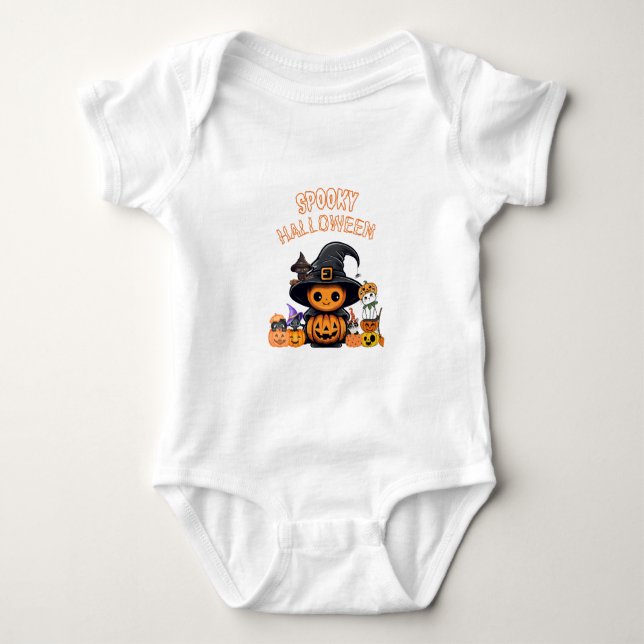 Spooky Halloween body bébé  T Shirt (Framsida)