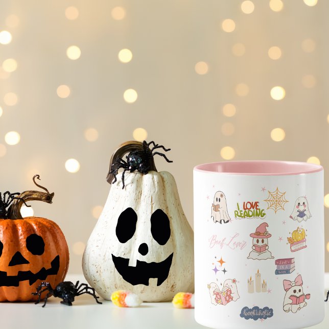 Spooky Halloween Bok Älskare Mugg (Skapare uppladdad)