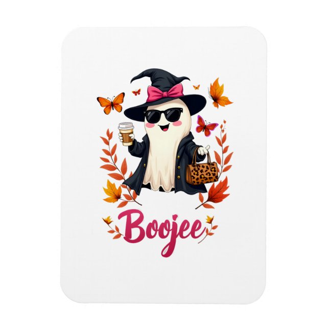 Spooky Halloween Boojee Sassy Classy Ghost Magnet (Vertikal)