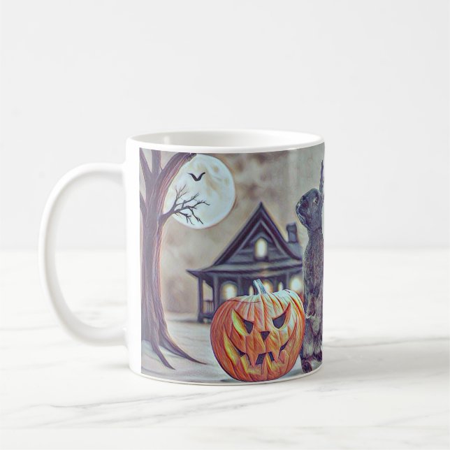Spooky Halloween Bunny Rabbit Mugg (Vänster)