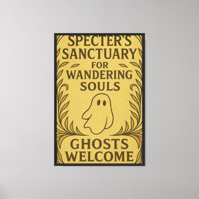 Spooky Halloween Canvastryck (Framsida)