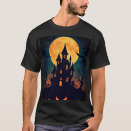 Spooky Halloween Castle T Shirt