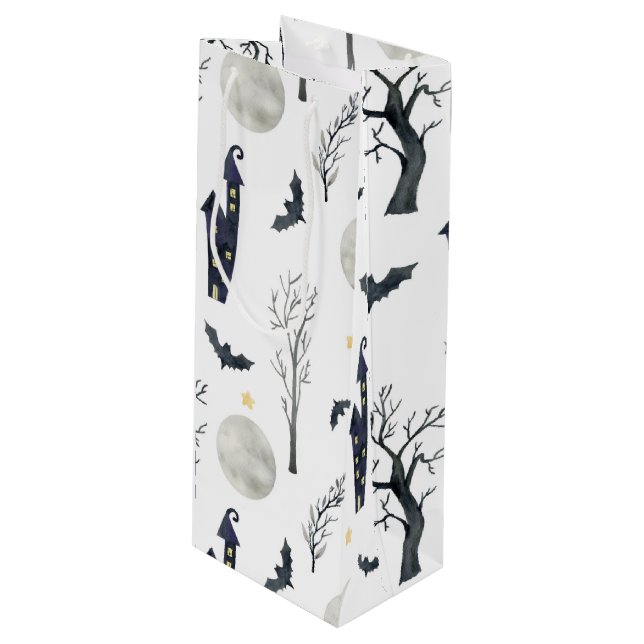 SPOOKY HALLOWEEN CASTLES MÅNE FLADDERMÖSS TRÄD (Framsidan Vinklad)