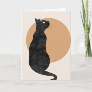 Spooky Halloween Cat Kort