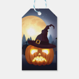 "Spooky Halloween Charm Presentetikett