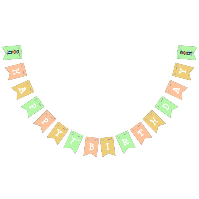 Spooky Halloween Costume Birthday buntbanderoll Vimplar (Alla)