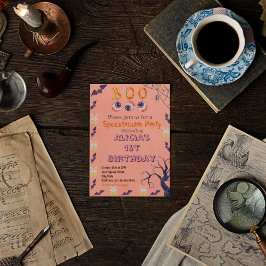 Spooky Halloween Costume Födelsedagsfest inbjudan