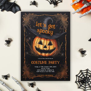 Spooky Halloween Costume Party Inbjudningar