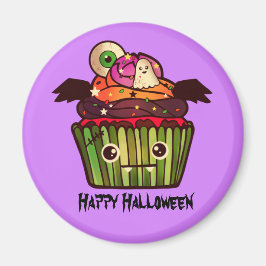 Spooky Halloween Cuptårta Magnet