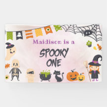 Spooky Halloween Cute Ghost Banner