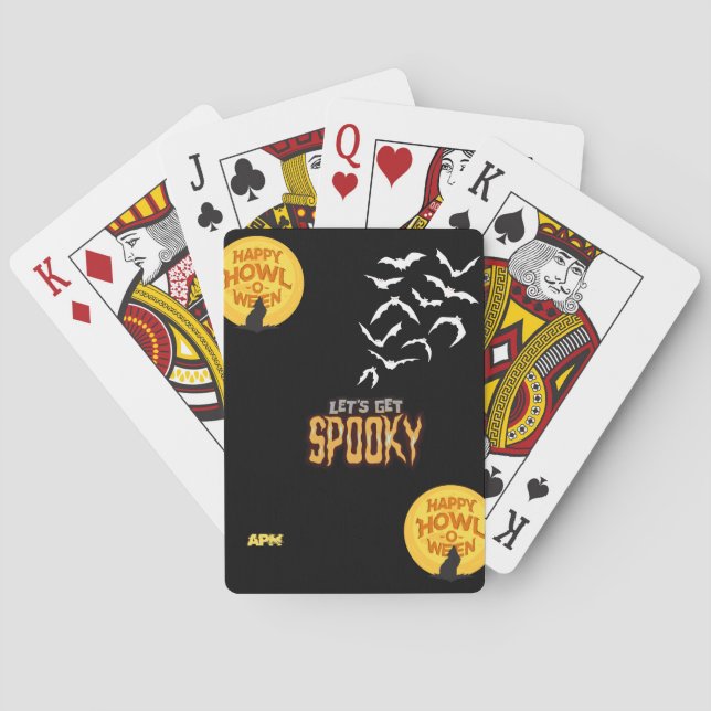 Spooky Halloween-design Casinokort (Baksidan)
