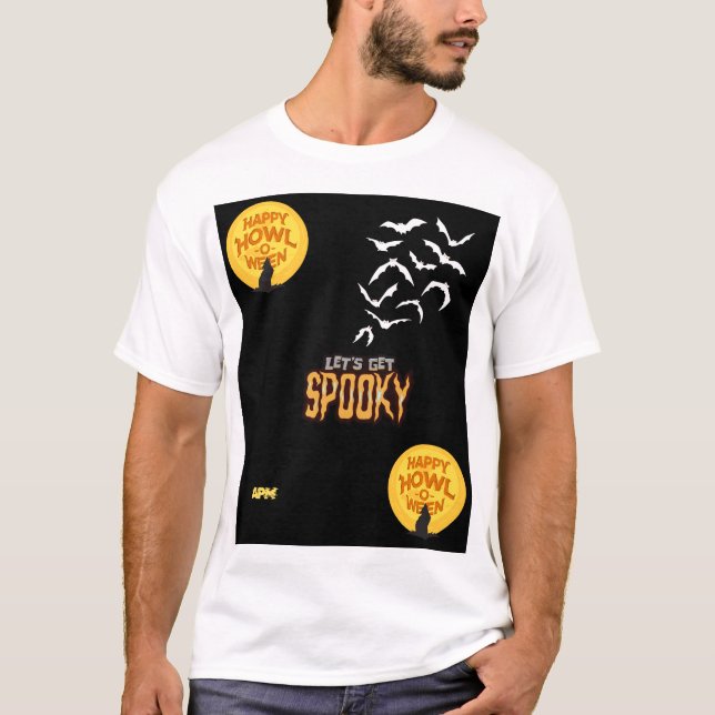 Spooky Halloween-design T Shirt (Framsida)